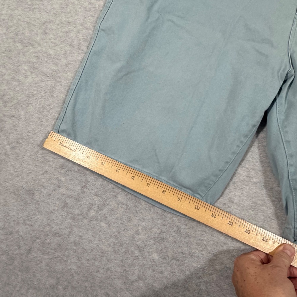 Nat Nast Shorts Mens 36 Blue Good Cotton Spandex Flat Front Chino Luxury Casual - Picture 7 of 10